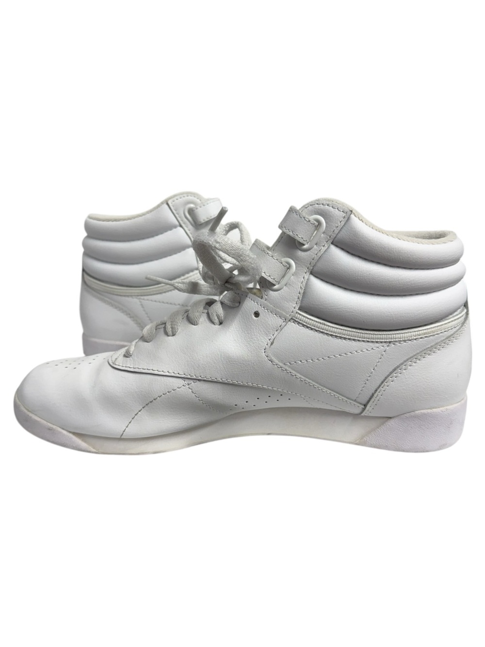Reebok Freestyle High-Top Leather Sneakers Sz 9 - Picture 4 of 9